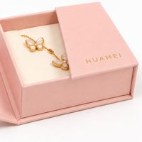 Boîte cadeau personnalisée pour bracelet magnétique, emballage rigide à double ouverture avec insert