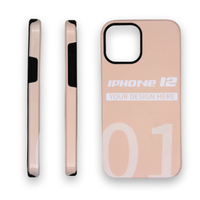 Prosub casing ponsel Iphone 12 Pro Max, grosir kosong sublimasi permukaan pelapis 3D 2 in 1