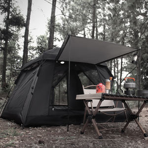 Tente extérieure noircie en milieu sauvage ouverte rapidement sans <span class=keywords><strong>auto</strong></span>-stop et conduite rapide tissu imperméable camping randonnée activités - Product Image 1