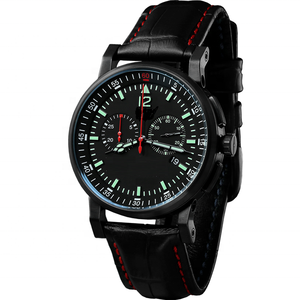 Montre-bracelet pour homme chronographe à quartz <span class=keywords><strong>VK64</strong></span> du Japon, chronographe pour pilote - Product Image 2