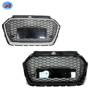 Accesorio de coche, rejilla de nido de abeja negra brillante para <span class=keywords><strong>Audi</strong></span> <span class=keywords><strong>A3</strong></span> S3 8V.5 2017 2018 2019 RS3, estilo modificado, nuevo Material ABS - Product Image 2