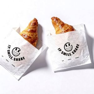 Bolsa de Papel Kraft de Grado Alimenticio, Bolsa de Embalaje Termosellable, Resistente al Agua y al Aceite, para Almacenamiento de Croissants, Pan y Pasteles en Panadería - Product Image 6