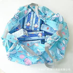 Yeni stil hafif büyük kapasiteli taşınabilir akordeon katlanabilir süpermarket poşeti çok amaçlı depolama saklama çantası - Product Image 6