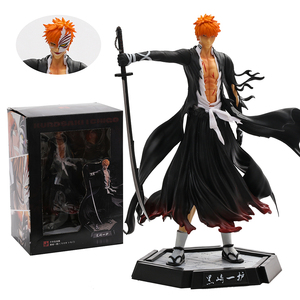 Figurine en PVC de collection modèle statue de Kurosaki Ichigo de <span class=keywords><strong>BLEACH</strong></span> <span class=keywords><strong>Thousand</strong></span>-<span class=keywords><strong>Year</strong></span> <span class=keywords><strong>Blood</strong></span> <span class=keywords><strong>War</strong></span> de 30,5 cm avec tête remplaçable - Product Image 1