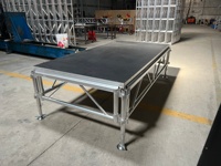 ESI Structure de Scène Robuste en Alliage d'Aluminium pour Podiums, Concerts, Mariages, Spectacles DJ, Certifiée TUV