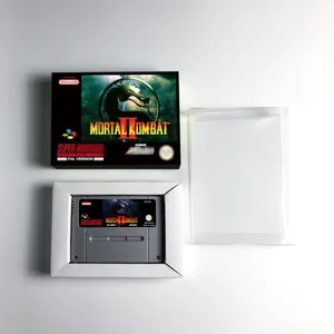 Mortal Kombat 2 - PAL versión videojuegos versión EUR batería ahorrar cartucho de juego RPG para consolas de videojuegos SNES