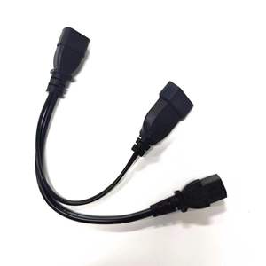 Câble adaptateur répartiteur IEC 320 C20 à <span class=keywords><strong>C13</strong></span> Power Y Type C20 à Double <span class=keywords><strong>C13</strong></span> cordon d'alimentation d'extension de sortie 10A 250V - Product Image 4