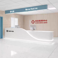 Comptoir de réception de clinique dentaire, comptoir de caisse de salon de beauté, comptoir d'information de l'hôpital, poste de travail, comptoir d'orientation des patients