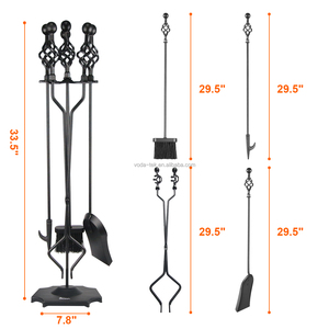 Kit di Accessori per Caminetto Domestico, <span class=keywords><strong>Set</strong></span> di Attrezzi per Caminetto a Legna - Product Image 1