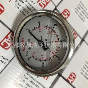 Hydac Pressure <b>Gauge</b> HM63-10-R-G1/4-FF Analog 63mm <b>Thread</b> Connection For Instruments - Product Image 3