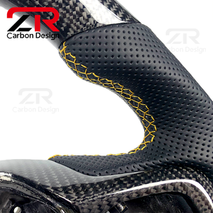 Volant personnalisé en cuir perforé et fibre de carbone pour <span class=keywords><strong>Ford</strong></span> Ranger <span class=keywords><strong>Raptor</strong></span> <span class=keywords><strong>F</strong></span>-<span class=keywords><strong>150</strong></span> <span class=keywords><strong>SVT</strong></span> Bronco <span class=keywords><strong>Raptor</strong></span> - Product Image 5