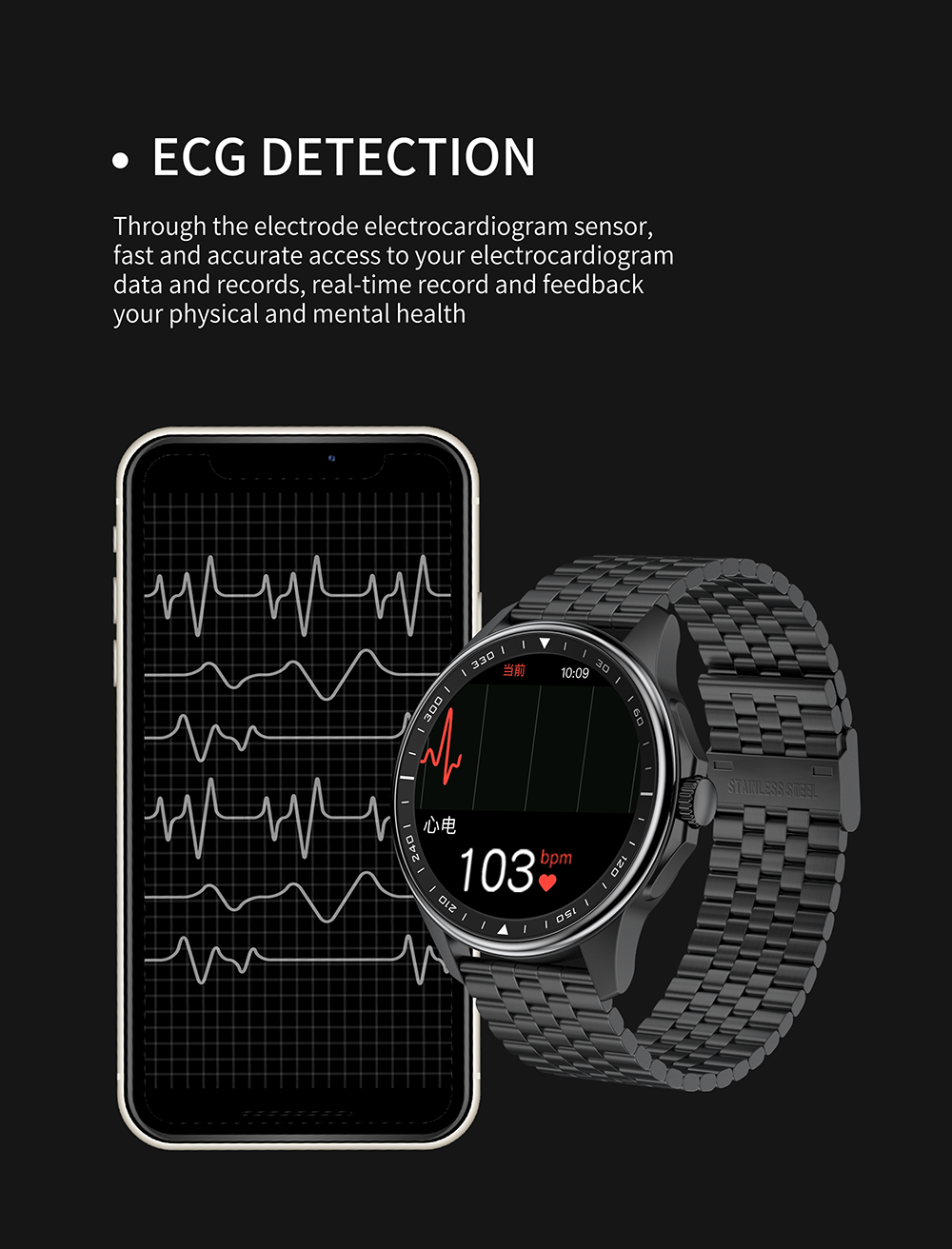 SK3 BT Call Smart Watch Men Woman Full IP68 Waterproof Heart Rate Sleep Monitor Smartwatch SK3 For iOS Android Phone