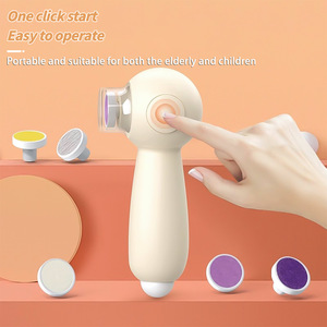 Electric <b>Nail</b> Clipper with LED Light Soft Bristle <b>Nail</b> Trimmer File Kit Rechargeable Manicure Tool for Kids Baby - Product Image 2