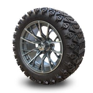 ยางรถกอล์ฟขนาด23*10.5-14 'และล้อรถกอล์ฟขนาด14' ล้อกลึง/ล้อ Gunmetal - Product Image 2