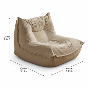 Poltrona Reclinabile Singola per Camera da Letto, Poltrona Reclinabile in Velluto a Coste con Orecchie da Gatto, <span class=keywords><strong>Divano</strong></span> Convertibile per Camera da Letto e Soggiorno - Product Image 6