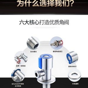 วาล์วเหลี่ยมสแตนเลส 304 ยี่ห้อเฉิงหมิง รุ่น S108 เกลียวตัวผู้ ขนาด 20 มม. สำหรับเครื่องทำน้ำอุ่นในห้องน้ำ - Product Image 3