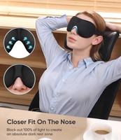 All'ingrosso della fabbrica nessuna pressione regolabile cinturino senza soluzione di continuità 3D sagomato Blackout maschera per gli occhi per dormire