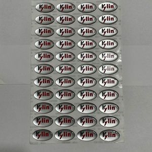 Autocollants en dôme 3D en époxy durables, transparents comme du cristal, imprimés sur mesure pour l'étiquetage <span class=keywords><strong>de</strong></span> matériel électronique, fourniture en gros d'usine, faible MOQ - Product Image 2