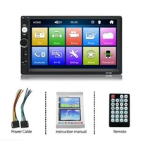 Reproductor MP5 para Coche de 7 Pulgadas 7010B 7012B 7018B con Imagen de Marcha Atrás HD y Doble Eje para CarPlay