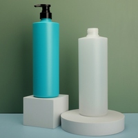 Bouteille cosmétique en plastique HDPE écologique 600ml 800ml 1000ml avec pompe à lotion pour shampoing, lotion corporelle, emballage personnalisé à presser