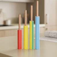 Cable Eléctrico de Cobre Aislado en PVC OEM Personalizado BV 450/750V, Embalaje con Etiqueta de Color Personalizada para Mayoristas