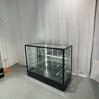 Vitrine en verre sur mesure en profilé aluminium OEM, 70 pouces, économique, avec éclairage LED pour magasin de tabac