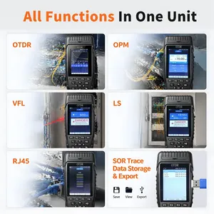 Testeur de fibre optique GOYOJO 1310/1550nm 24/22dB avec VFL OPM OLS RJ45 pour le test de câbles de 3 à 64 km - Product Image 2