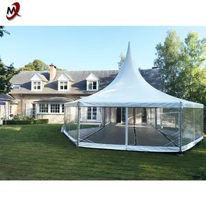 2024 haut de gamme luxe polygone fête de mariage événement chapiteau tente grand Transparent étanche résistant au vent Offre Spéciale salon commercial