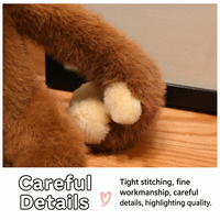 Peluche réaliste d'orang-outan mignonne, jouet en peluche doux, singe, cadeau pour la Saint-Valentin - Polyester et coton PP, unisexe