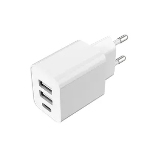 2025ใหม่ Product-15W ที่ชาร์จไฟฟ้าแบบหลายพอร์ต & อะแดปเตอร์ USB คู่ + PD 3พอร์ตรองรับ iPhone Samsung โทรศัพท์ Type <span class=keywords><strong>C</strong></span> ที่ชาร์จ - Product Image 3