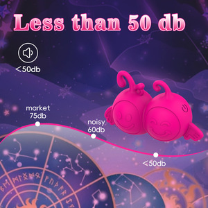 <span class=keywords><strong>Serie</strong></span> Zodiacale Gemelli: Giocattoli per Stimolazione Clitoridea Femminile, Vibrazione IPX6 Impermeabile, Sensazione Realistica, Ritardante per il Piacere Sessuale - Product Image 2