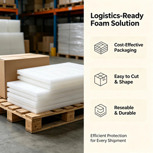 High Density EPE <b>Foam</b> <b>Sheet</b> Shockproof White EPE <b>Sheet</b> For Packaging Shock Absorb Protection - Product Image 4