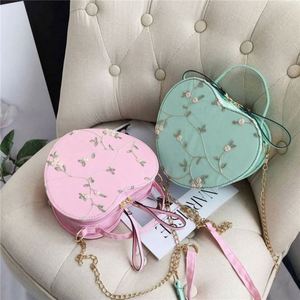 กระเป๋าสะพายข้าง I-0628 รุ่น Factory Crossbody Messenger Bag น่ารักสำหรับสาวๆ กระเป๋าสะพายไหล่ปักลายแท้สำหรับผู้หญิง  วัสดุ PU แต่งลูกไม้ สีสันสดใส เหมาะสำหรับฤดูร้อนและฤดูหนาว - Product Image 1