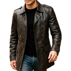 Wholesale Top Premium Quality Genuine Leather <b>Men's</b> Winter Winter Thickened Warm Reversible Business Casual Leather <b>Coat</b> - Product Image 1