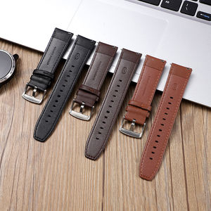 Bracelet de montre en cuir de haute qualité Upro Factory Direct 20 mm 22 mm avec libération rapide, bracelet de montre intelligente pour Samsung Watch 5 - Product Image 3