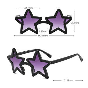 Occhiali da Sole a Forma di Stella Colorati, Adorabili Occhiali da Sole per Feste, Spiaggia, Piscina, Compleanno, Riempitivi per Sacchetti Regalo - Product Image 2