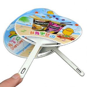 Éventail publicitaire personnalisé en plastique imprimé, prix usine, couleur intégrale, cadeau d'entreprise sur mesure de Shenzhen - Product Image 1