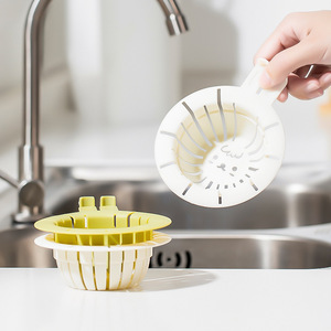 Collapsible Sink Strainer PP Material Creamy Green Dishwasher Safe No Hand Wash Only Kitchen Drain Basket Vegetable Basin - Product Image 1