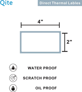 <span class=keywords><strong>4</strong></span> "x 2" tự dính trực tiếp vận chuyển Nhãn Giấy 4x2 Đồng bằng màu trắng fan-flod <span class=keywords><strong>pre</strong></span>-cắt tấm đầy đủ nhiệt nhãn mã vạch - Product Image 4