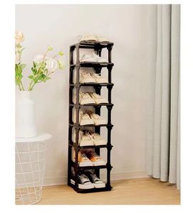 Space-Saving <strong>Vertical</strong> Plastic <strong>Shoe</strong> Rack Stand Organizer Shelves for Slippers Sandals Flats Entryway Closet <strong>Storage</strong> for Footwear - Product Image 5