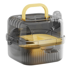 Fournitures pour animaux de compagnie Cages pour animaux de compagnie dorées et ours de luxe, et autres emballages portables en carton plastique écologique extérieur acrylique solide - Product Image 3