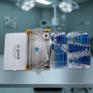 Système de rétracteurs tubulaires MIS, ensemble d'instruments chirurgicaux, kit de rétraction tissulaire minimalement invasive avec étui métallique - Product Image 2