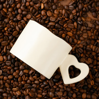 Tasses en céramique de haute qualité, grande capacité, à longue poignée, au design bombé, pour couples, idéales comme tasses à café – Vente en gros
