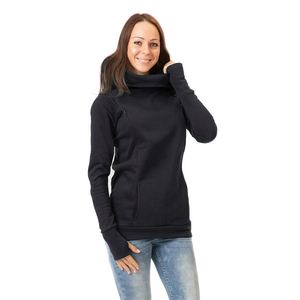 <span class=keywords><strong>Veste</strong></span> de maternité d'<span class=keywords><strong>allaitement</strong></span> nouvelle collection automne-hiver avec doublure en polaire, épaisse, à capuche, manches longues, demi-doigts exposés, style sweat à capuche - Product Image 4