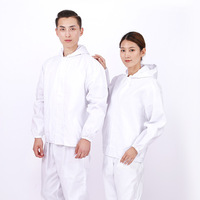 Vêtements de travail de protection, combinaison de travail à capuche, vêtements de sécurité anti-poussière, ensemble veste et pantalon pour atelier d'usine