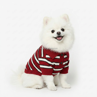 Neues Luxuriöses Gestreiftes Halloween Haustier-Eltern-Kind-Outfit Teddy Schnauzer T-Shirt Hundekleidung für Frühling und Sommer