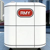 Capsule spatiale incurvée futuriste RMY R5 personnalisable, cabine solaire intelligente, directement de l'usine, pour les hôtels urbains modernes et écologiques