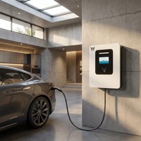 Solución de Carga para Vehículos Eléctricos 2026: Estación de Carga de Pared de Doble Conector (Dual Gun) OEM de 7KW-40KW para Uso Comercial y Doméstico