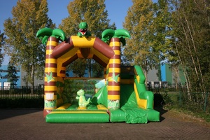 <span class=keywords><strong>Château</strong></span> gonflable pour enfants en plein air avec toboggan en forme <span class=keywords><strong>de</strong></span> palmier 4,5 m x 4 m x 3,5 m Âges 6-12 Capacité 3-4 enfants - Product Image 5