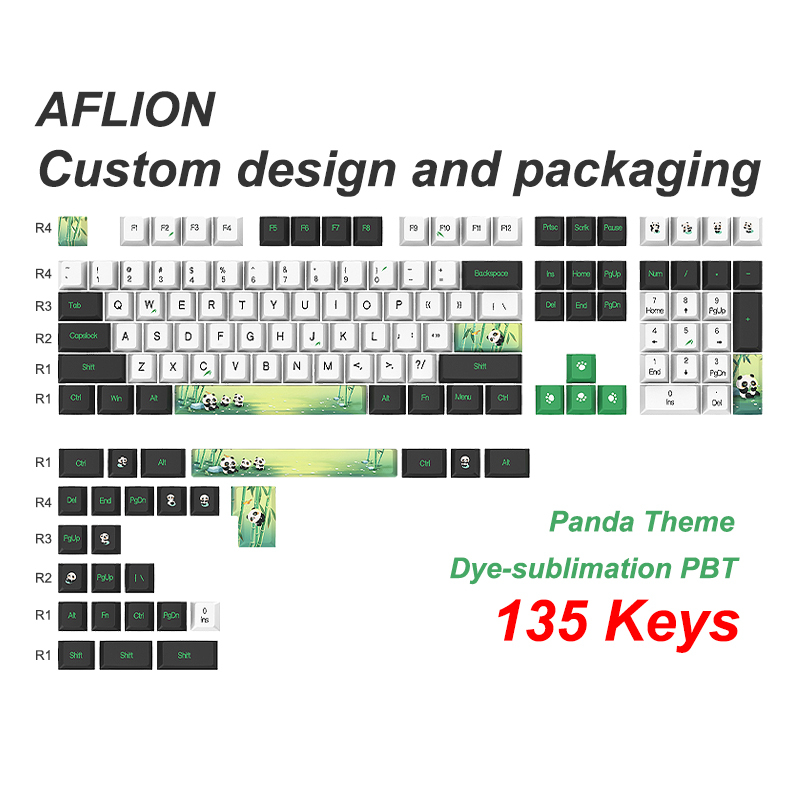 AFLION Custom 60 Typewriter Green Bamboo